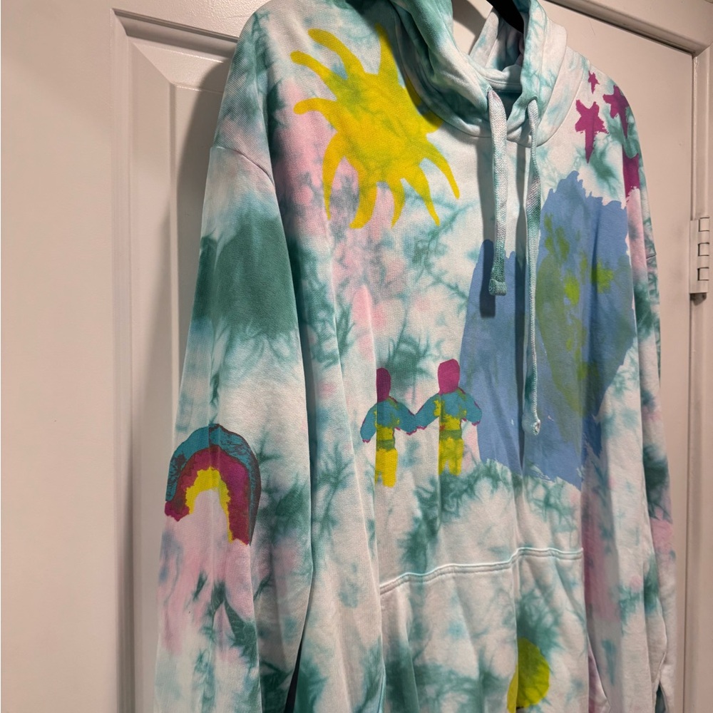McQ by Alexander McQueen Multicolor Tie-Dye Hoodie - Picture 2 of 7